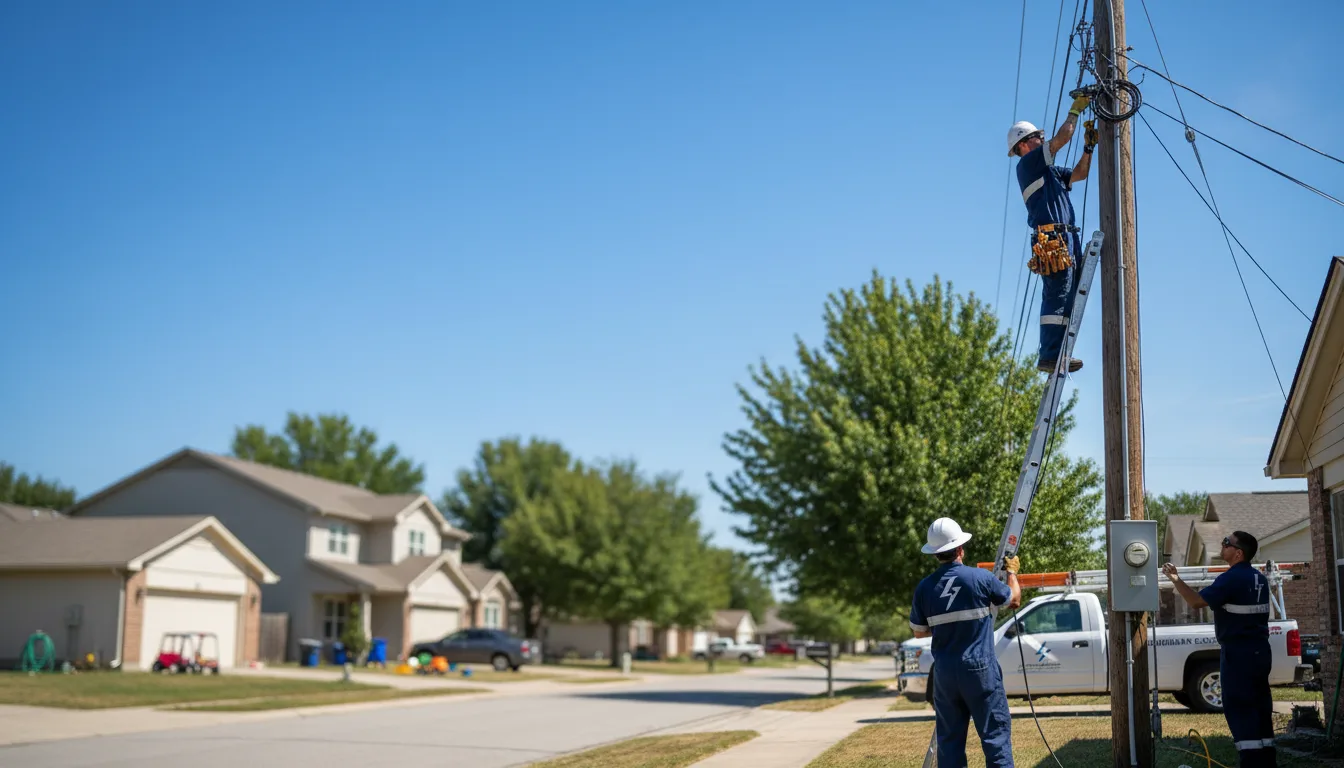 Residential electrician providing installation services in Midway, WV